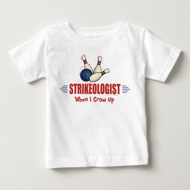 Funny Bowling Baby T-shirt (Vorderseite)