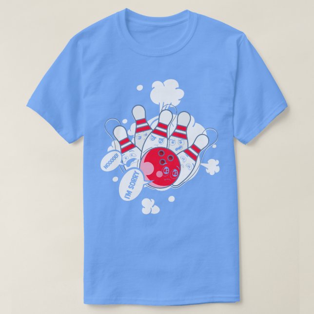 Funny Bowling Ball Bowling Bowling T-Shirt (Design vorne)