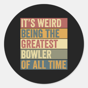 Funny Bowling Bestes Bowler Sprichwort Runder Aufkleber