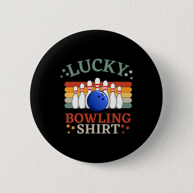 Funny Bowling Das ist mein Bowling Strike Team Button (Vorderseite)
