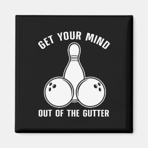 Funny Bowling Design Damen Kinder Bowling Lo Magnet