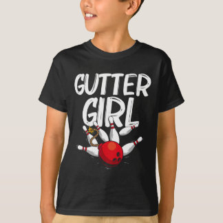 Funny Bowling Design for Girls Women Bowler Bowlin T-Shirt