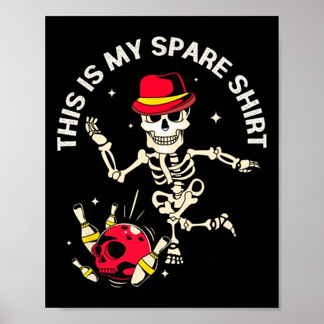 Funny Bowling Design für Männer und Frauen Das ist Poster (Vorne)