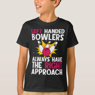 Funny Bowling Design Women Kids Bowler Bow T-Shirt