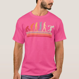 Funny Bowling Evolution der weiblichen T-Shirt