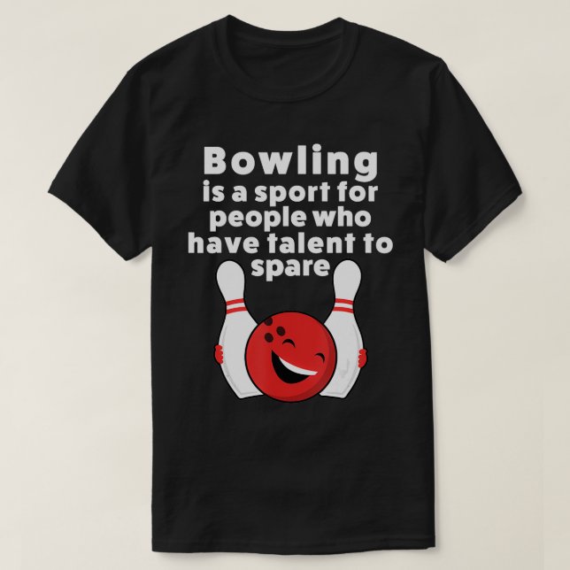 Funny Bowling für Frauen und Kinder T-Shirt (Design vorne)