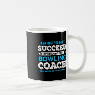 Funny Bowling Game Design for Coach - Men's Adult Kaffeetasse