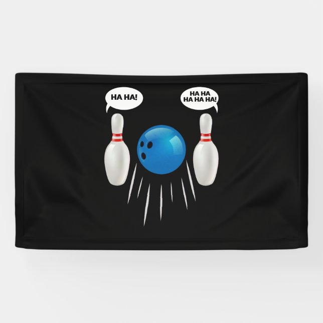Funny Bowling - Geschenk für Bowlers Banner (Horizontal)