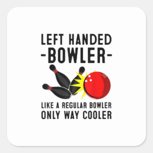 Funny Bowling Geschenk für Männer Frauen Cool Verl Quadratischer Aufkleber