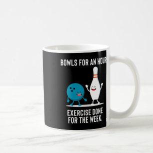Funny Bowling Geschenk für Männer Frauen oder faul Kaffeetasse