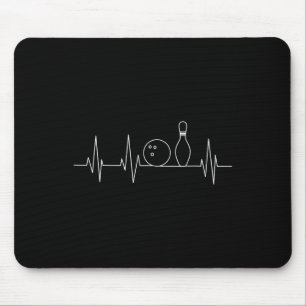 Funny Bowling Gift Niedliche Ekg Bowlers für Männe Mousepad