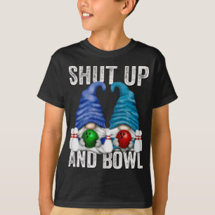 Funny Bowling Gnomes Bowler schmeißen auf und kack T-Shirt