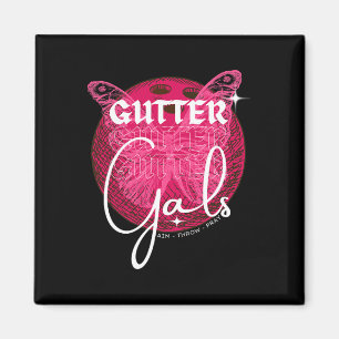 Funny Bowling Gutter Gals Team Name Girls Party Magnet