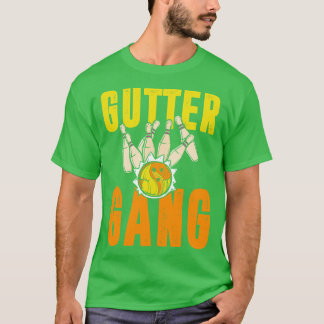 Funny Bowling Gutter Gang Bowling Team T-Shirt