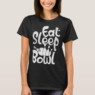Funny Bowling isst schlafende Schüssel Männer Frau T-Shirt