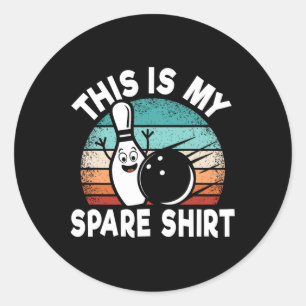 Funny Bowling Lover Bowler Dies ist meine Freizeit Runder Aufkleber