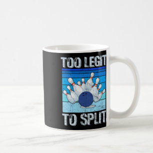 Funny Bowling Lover Bowler zu lehnen, um Retter zu Kaffeetasse