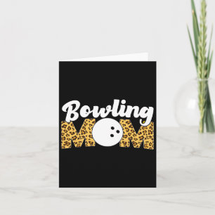 Funny Bowling Mama Leopard Cheetah Bowling Mama Karte