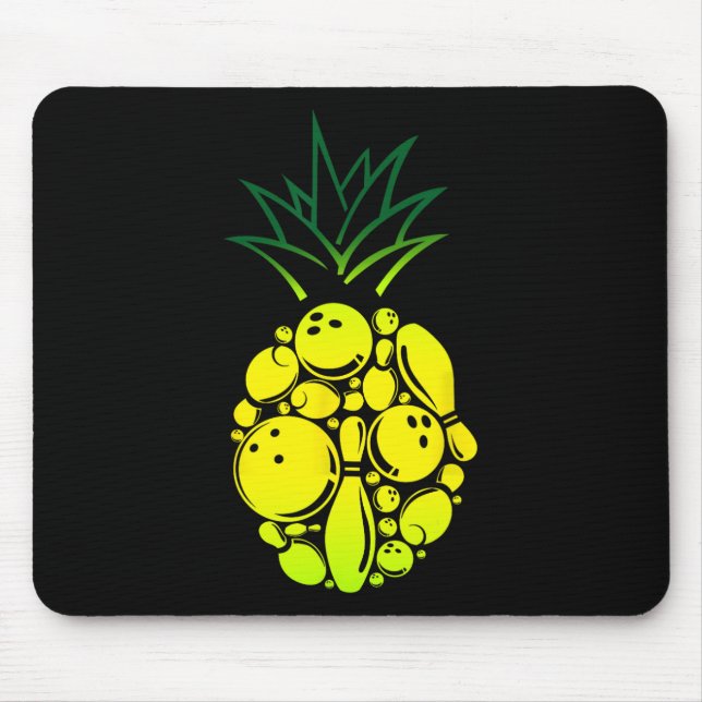 Funny Bowling Pineaple Mousepad (Vorne)