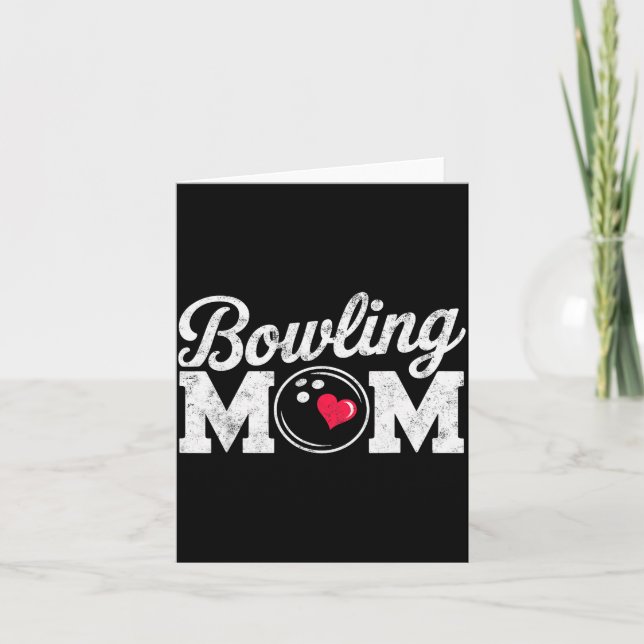 Funny Bowling Player Mom Bowl Mother Bowler #bowli Karte (Vorderseite)