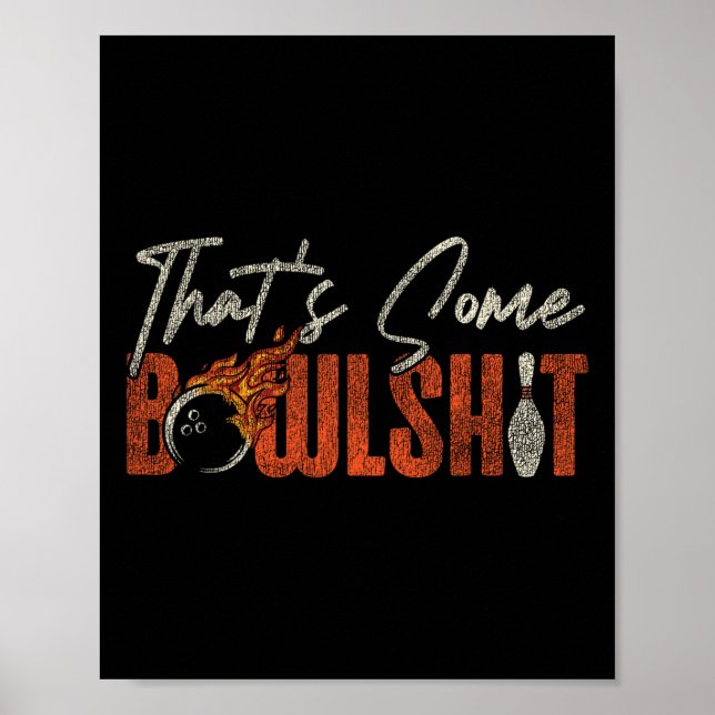 Funny Bowling Pun Das ist ein Bowl Poster (Vorne)