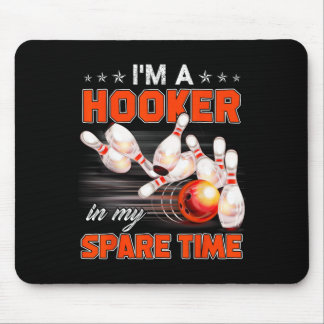 Funny Bowling Pun Ich bin ein in meiner Freizeit G Mousepad