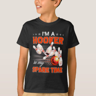 Funny Bowling Pun Ich bin ein in meiner Freizeit G T-Shirt