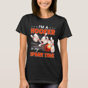 Funny Bowling Pun Ich bin ein in meiner Freizeit G T-Shirt