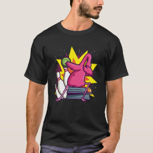 Funny Bowling Shirt für Kinder, Flamingo Bowler