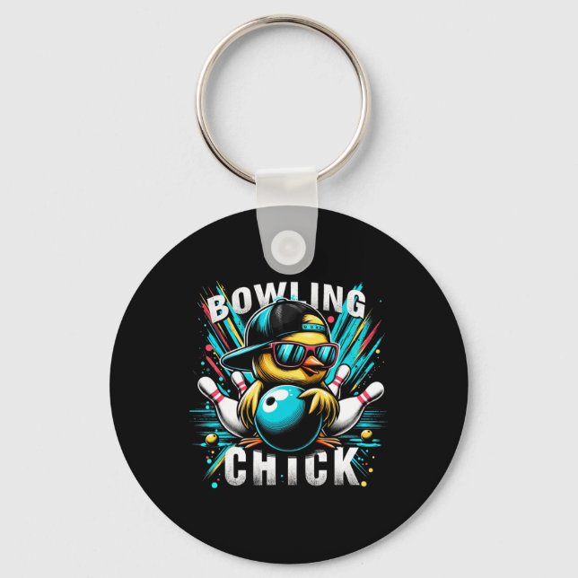 Funny Bowling spendet Niedlichen oder Bowling Kick Schlüsselanhänger (Vorderseite)