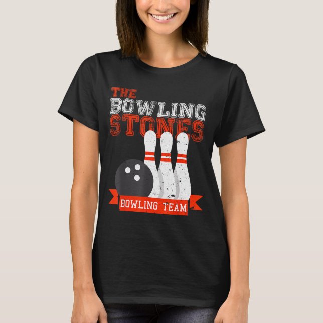 Funny Bowling Stones - Bowl Srts Team  T-Shirt (Vorderseite)