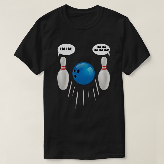Funny Bowling T - Shirt - Geschenk für Bowlers (Design vorne)