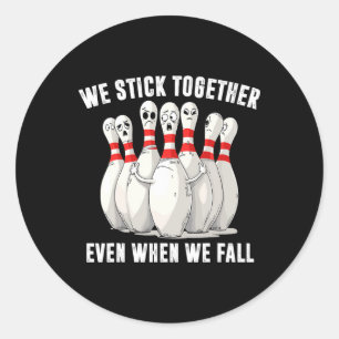 Funny Bowling Team Bowling Lover Bowler Squad Humo Runder Aufkleber