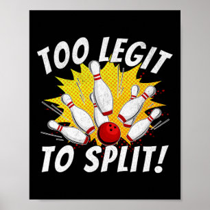 Funny Bowling Teamname lässt sich zu verblassen, u Poster