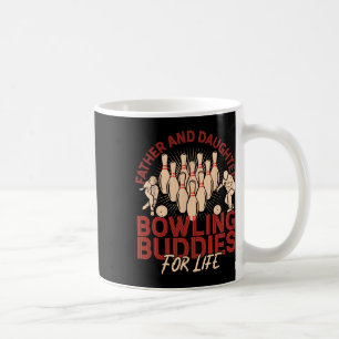 Funny Bowling Vater Tochter Vater und Tochter Bow Kaffeetasse