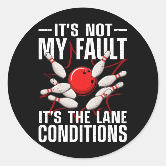 Funny Bowling Women Bowler Team Bowling La Runder Aufkleber (Vorderseite)