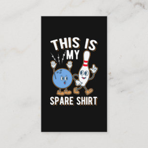 Funny Bowling Zitat Dies ist mein Erbe Visitenkarte