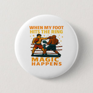 Funny Boxer Boxing Fighter Sarcastic Spaß Gips F Button