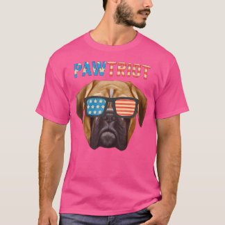 Funny Boxer Pawtriot Shirt für Männer Frauen Kinde