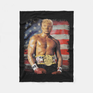 Funny Boxer Trump Trump Rocky Meme Fleecedecke