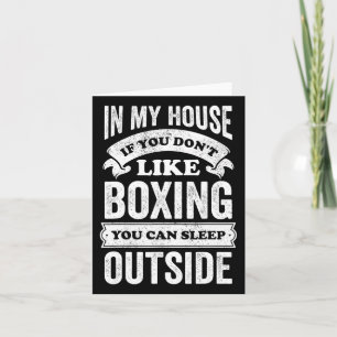 Funny Boxing Boxer Joke Sports Sporting Hop Karte