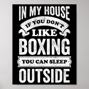Funny Boxing Boxer Joke Sports Sporting Hop Poster