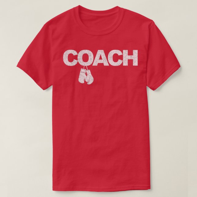 Funny Boxing Coach Boxtrainer Retro T-Shirt (Design vorne)