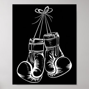 Funny Boxing Geschenk für Männer Frauen Boxer Glov Poster