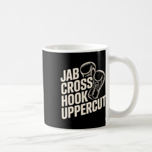 Funny Boxing Gym Jab Cross Hook Uppercut für Fraue Kaffeetasse