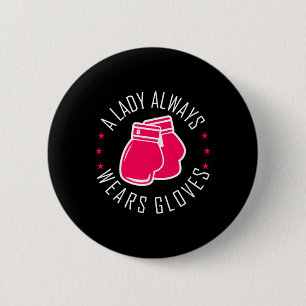Funny Boxing Pink Gloves T Shirt Women Boxer Button