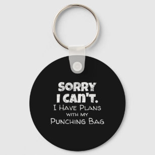 Funny Boxing Quote Design - Punching Bag Boxer Mem Schlüsselanhänger