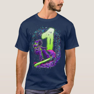 Funny Boy 1. Geburtstag Astronaut Weltraumwelt Sur T-Shirt