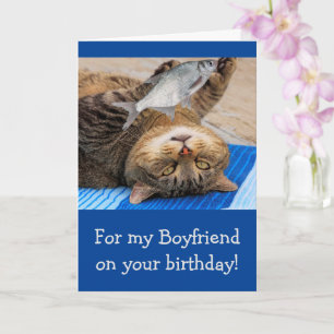 Funny Boyfriend Fischen Geburtstag Karte