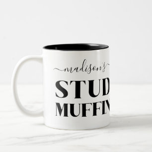 Funny Boyfriend Husband Stud Muffin Zweifarbige Tasse
